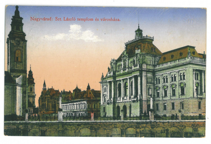 2880 - ORADEA, Romania - old postcard - used - 1914