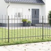 VidaXL Gard de Grădină Gri 6.8 x 1.2 m Oțel vopsit &icirc;n pulbere 3334071
