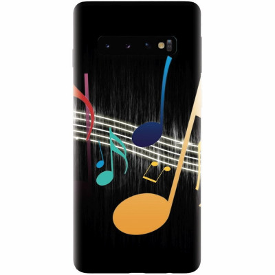 Husa silicon pentru Samsung Galaxy S10 Plus, Colorful Music foto