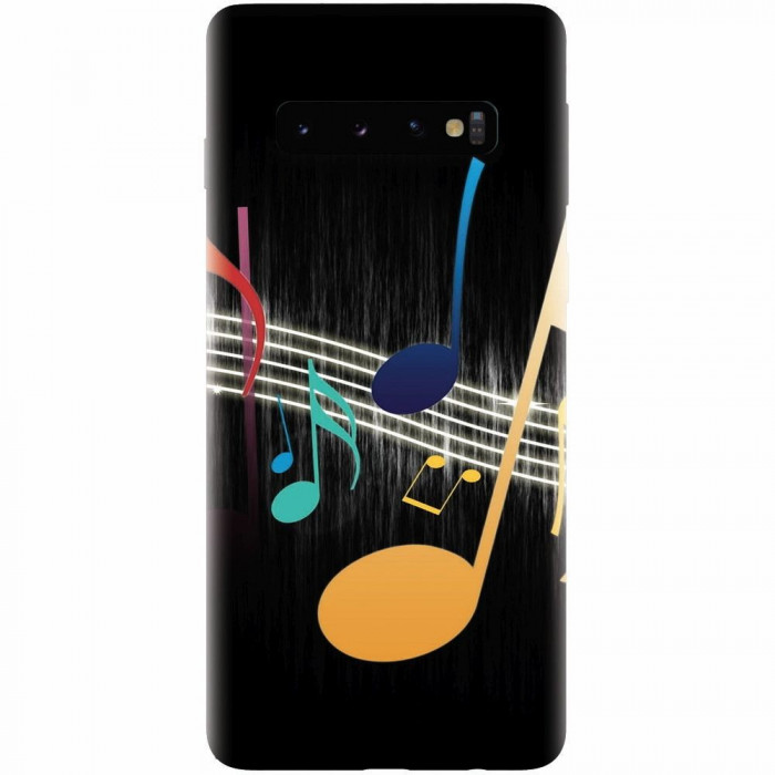 Husa silicon pentru Samsung Galaxy S10 Plus, Colorful Music