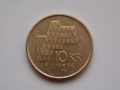 10 KRONER 1996 NORVEGIA foto