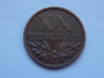 XX CENTAVOS 1968 PORTUGALIA-XF foto