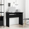 Gossi birou, stejar negru, 90x50x74 cm, lemn prelucrat
