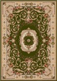 Cumpara ieftin Covor Model Lotos 15002-310, Marime 50 x 80 cm, Verde, Crem, Inaltime Fir 8 mm, Antialergic, Polipropilena, Living, Dormitor, Sufragerie, Birou