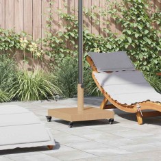 vidaXL Bază pentru umbrele de exterior Lemn deschis 45 x 45 x 31.5 cm