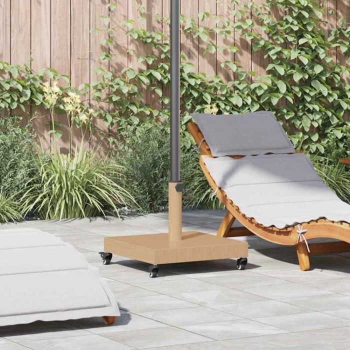 vidaXL Bază pentru umbrele de exterior Lemn deschis 45 x 45 x 31.5 cm 42010007