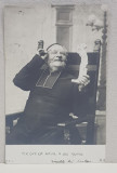 EMIL GARLEANU CATRE ELIZA XENOPOL * , CARTE POSTALA ILUSTRATA , FOTOGRAFIE CU SUBIECT SATIRIC , CIRCULATA , CLASICA , 1902