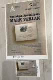 Lot Poster Mark Verlan (1963 - 2020), afiș expoziție pe carton subtire , 45 x 32 cm + cartolină 18 x 13, artă rom&acirc;nească, Chisinau Basarabia