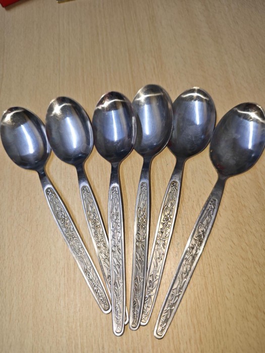 SET 6 LINGURI INOX PENTRU SUPA, TRAINICE, MATERIAL DE CALITATE