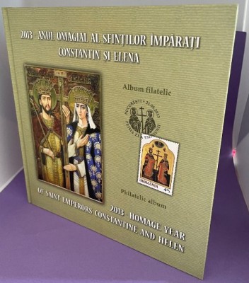 ROMANIA 2013 - LP 1980a, album filatelic &amp;ndash; ANUL OMAGIAL AL SFINTILOR IMPARATI CONSTANTIN SI ELENA&amp;hellip;. foto