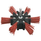Disc abraziv elastic cu ax 100 mm pentru curatare metal si lemn