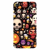 Husa silicon pentru Apple Iphone 4 / 4S, Emoji Mess