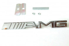 Emblema Metal Crom AMG Grila Pentru Toate Modelele Mercedes Benz foto