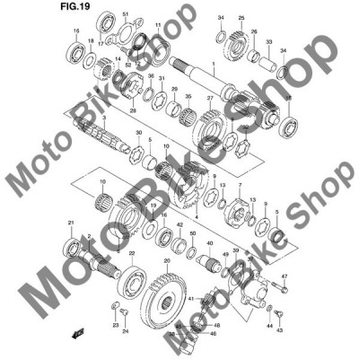 MBS Bucsa transmisie 2000 Suzuki QuadMaster (LT-A500F) #5, Cod Produs: 2931509F51SU foto