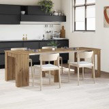 vidaXL Masă de dining 240 x 85 x 75 cm Lemn prelucrat Stejar Artizanal 3424951