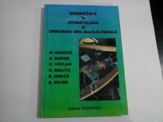 URGENTELE IN STOMATOLOGIE SI GHIRURGIE ORO-MAXILO-FACIALA - N. GANUTA si echipa