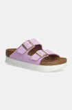 Birkenstock papuci Arizona Platform Flex Birkenstock x Papillio femei, culoarea violet, cu platforma, 1028440