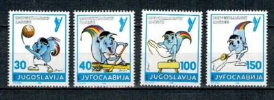 Iugoslavia 1986 - Universiada, sport, serie neuzata foto