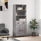 vidaXL Dulap &icirc;nalt, gri sonoma, 69,5x34x180 cm, lemn compozit