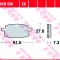 Set placute frana TRW MCB590 - Peugeot Vclic - Adly - Garelli - Italjet - PGO - Yamaha Axis - Jog 50cc