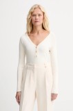 Morgan pulover culoarea bej, light, MBILO