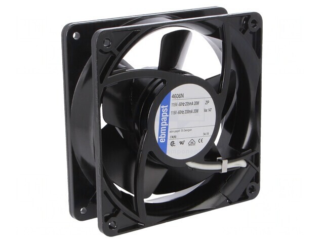 Ventilator AC Axial 115V 119x119x38mm 180m3/h 51dBA 50Hz