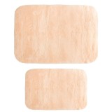 Cumpara ieftin Set 2 covorase de baie microfibra PWC-0055 Pako World Roz 90x60 cm