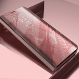 Husa Flip Carte CLEAR VIEW Samsung G988 Galaxy S20 Ultra / S11 Plus Roz