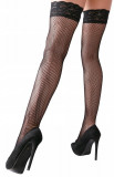 Cottelli LEGWEAR - Ciorapi Cabaret cu dantelă Negru S