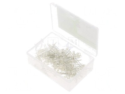 Set 100 LED-uri THT 3mm Alb Natural 3V 20mA foto