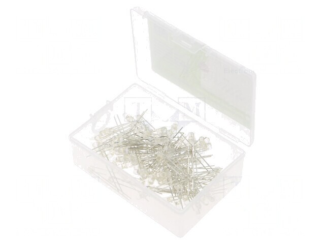 Set 100 LED-uri THT 3mm Alb Natural 3V 20mA