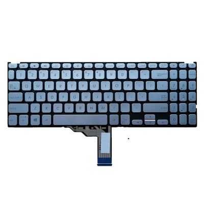 Tastatura Laptop, Asus, VivoBook 15 X545F, X545FA, X545FB, X545FJ, iluminata, argintie, layout US foto