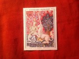 Serie 1 valoare Franta 1964 - Tapiserie - Femeia cu Licorna