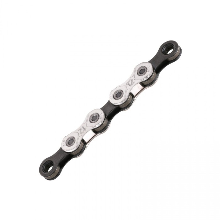 Lant Bicicleta KMC X12 - 1/2 x 11/128 Inch, 12 Viteze, Argintiu-Negru Ultimate FactoryBikes