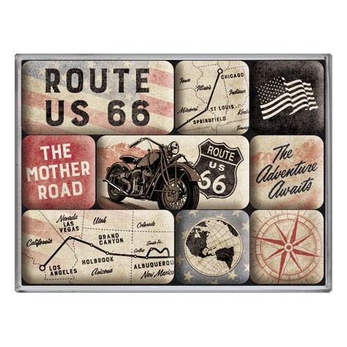 Set magneti Route 66 Bike Map