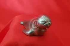 Statueta metal forma de foca, 5 cm foto