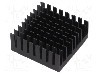 Radiator extrudat, aluminiu, 35mm x 35mm, negru, Advanced Thermal Solutions - ATS-55350K-C1-R0