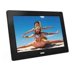 Rama foto digitala Premium, Foto / Video / Muzica, 7 inch, Memorie interna 8GB, 1024x600 HD, Slot USB, card SD, negru