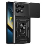 Husa Xiaomi Poco F6 Pro protectie camera Techsuit CamShield Series, negru