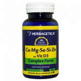 Ca+mg+se+si+zn organice cu d3 60cps Herbagetica