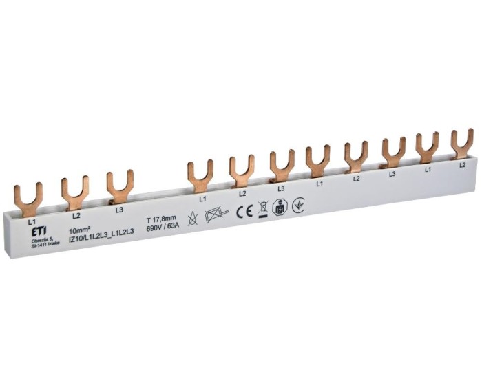 Bareta de alimentare 3P busbar furca 12M 63A ETI 002921277