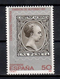 Spania 1989-100 de ani de la prima emisiune de timbre cu Alfonso al XIII-lea,MNH, Nestampilat