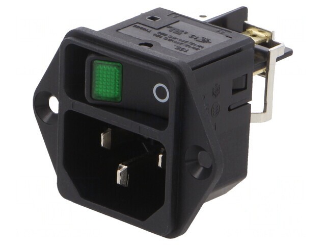 Conector Alimentare AC 15A 250V Soclu Tată IEC 60320