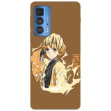 Husa compatibila cu Motorola Moto G22 model Zenitsu agatsuma, Silicon, TPU, Viceversa, Transparent, Carcasa