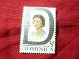 Timbru Dominica colonie britanica 1969 R.Elisabeta II ,1/2c, Nestampilat