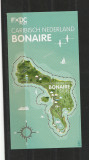 Antilele Olandeze, ins. Bonaire, harta, bloc, 2016, la 1/2 din nominal, MNH, Nestampilat