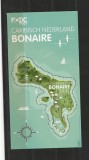 Antilele Olandeze, ins. Bonaire, harta, bloc, 2016, la 1/2 din nominal, MNH