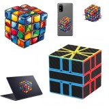 Cumpara ieftin Se Cub Magic 3x3x3 MoYu MeiLong Stickerless, + 1 sticker 15 cm tableta, 1 sticker 4 cm telefon, 513CUB