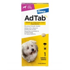 Antiparazitar extern impotriva puricilor si capuselor la caini 2,5-5kg, AdTab