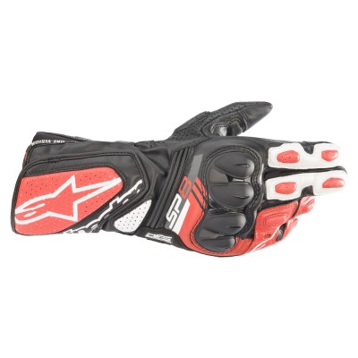 Manusi moto Alpinestars Sp-8 V3, negru/rosu/alb, marime S foto